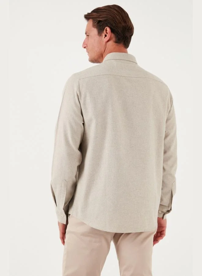 Buratti  Buratti Cotton Regular Fit Button-Down Collar Winter Shirt Men's SHIRT CF24W127079 for Men | Best Price UAE