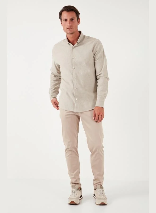 Buratti  Buratti Cotton Regular Fit Button-Down Collar Winter Shirt Men's SHIRT CF24W127079 for Men | Best Price UAE