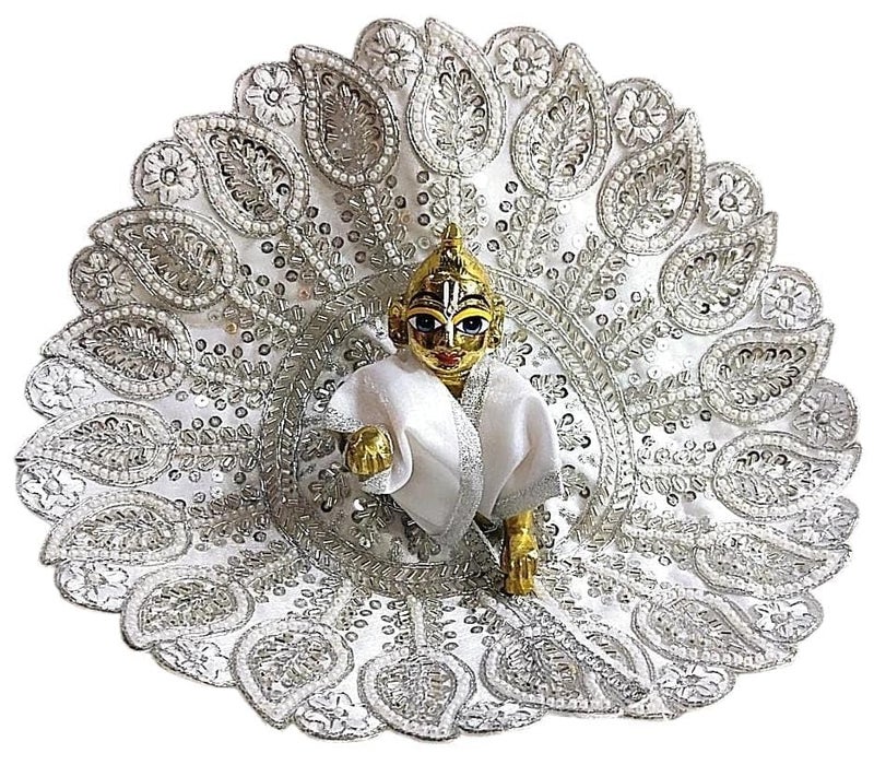 Partish Laddu Gopal Heavy Dress l Ladoo Gopal Dress l Bal Gopal l Kanha Ji Thakur Ji Heavy Dress Size 1 2 4 5 6 (Heavy Pack of 4, Size 5) - Image 4