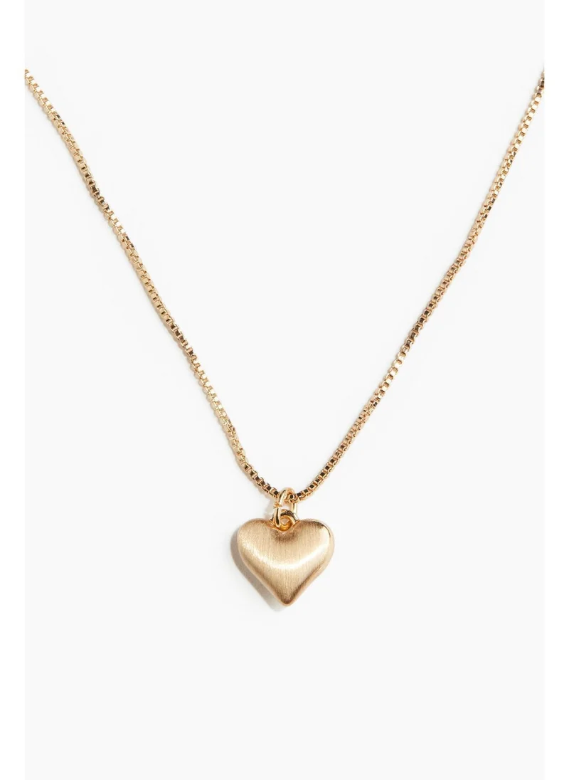 اتش اند ام Heart-pendant necklace