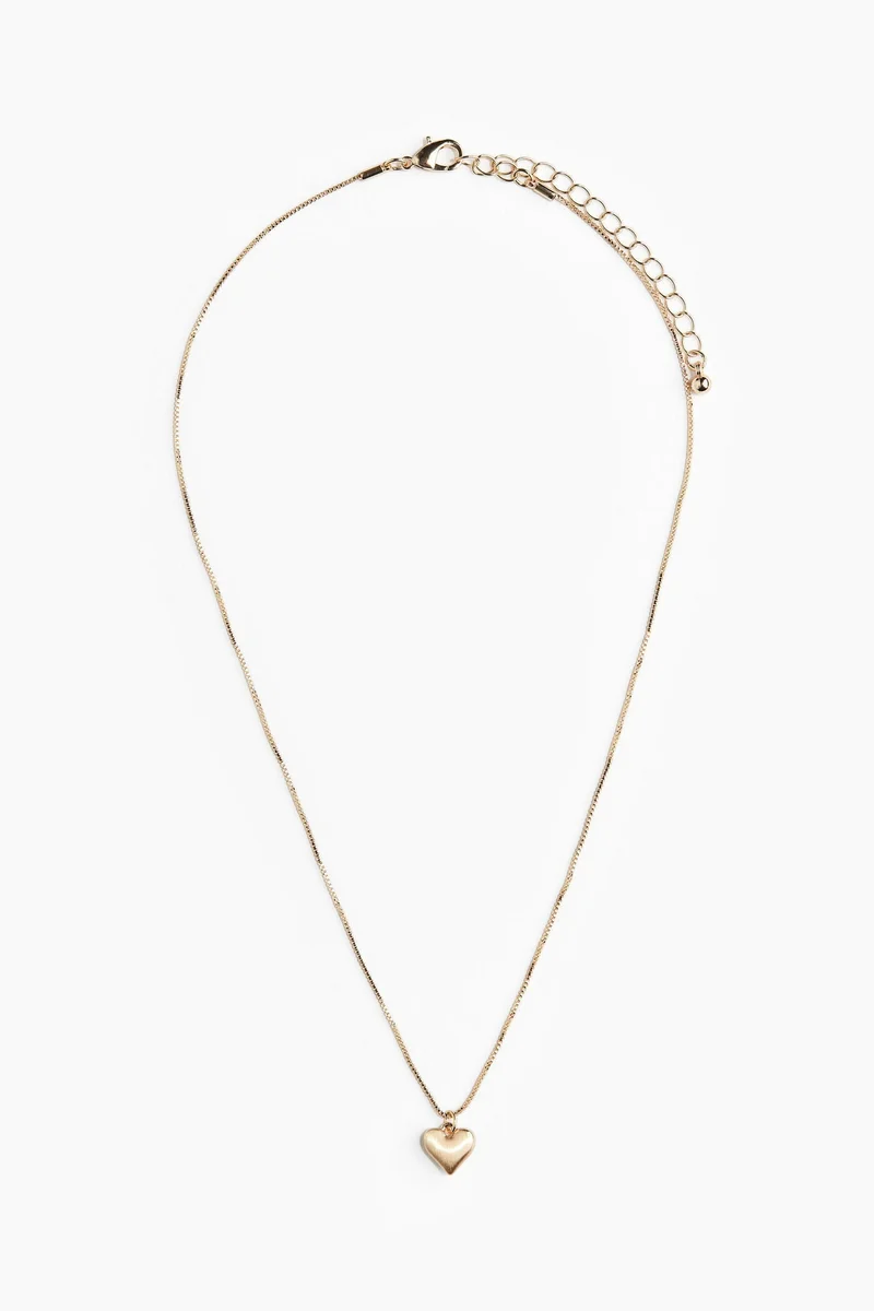 اتش اند ام Heart-pendant necklace
