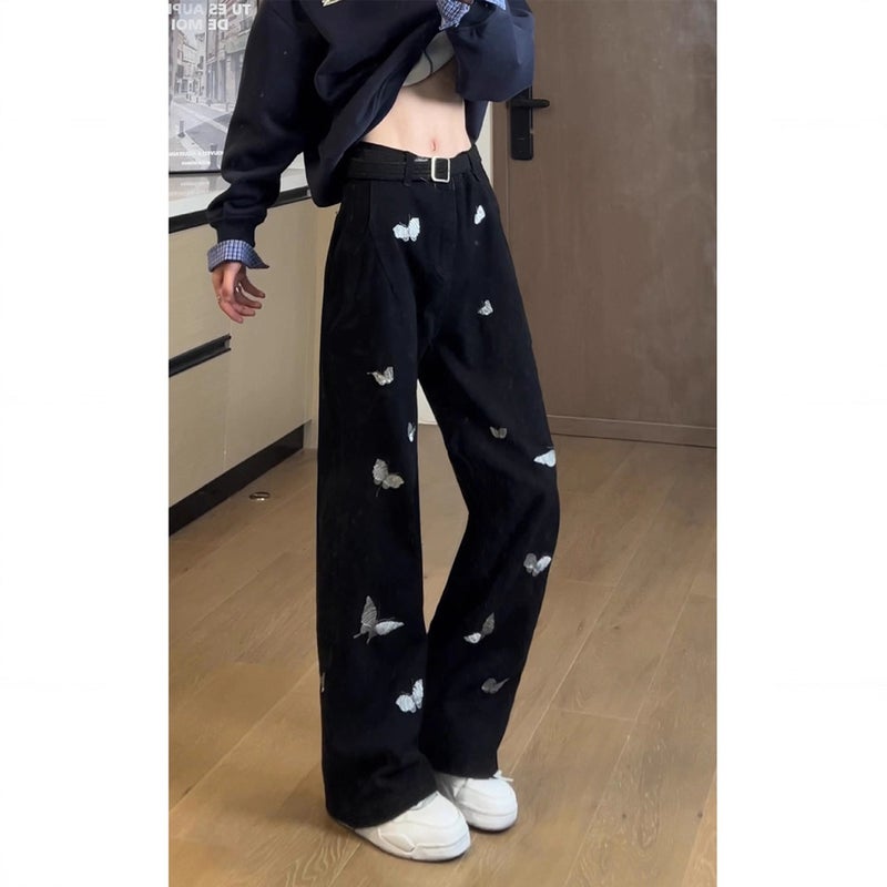 Unisex Classic Denim Jeans Loose Fit Daily Outdoor Wear - Image 3