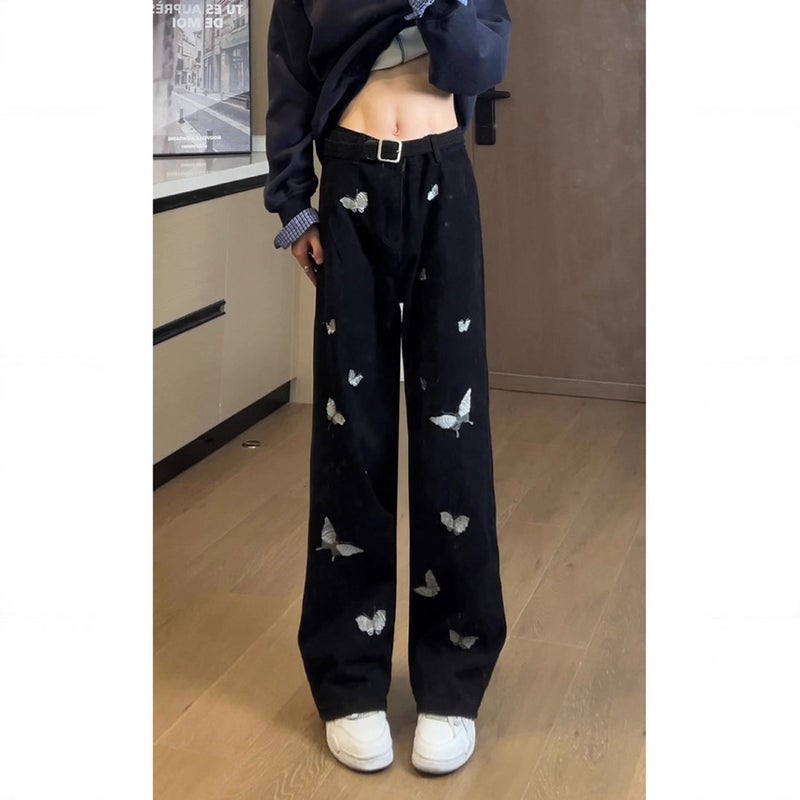 Unisex Classic Denim Jeans Loose Fit Daily Outdoor Wear - Image 2
