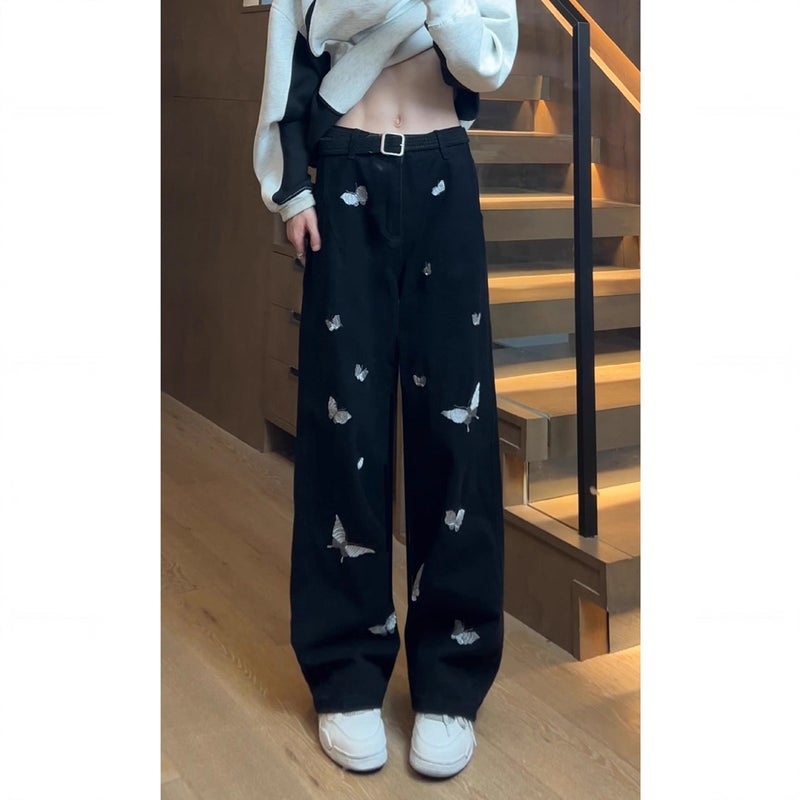 Unisex Classic Denim Jeans Loose Fit Daily Outdoor Wear - Image 4