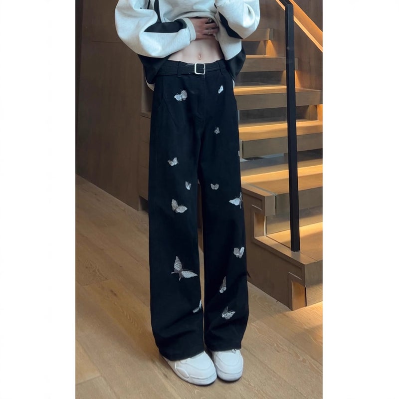 Unisex Classic Denim Jeans Loose Fit Daily Outdoor Wear - Image 5