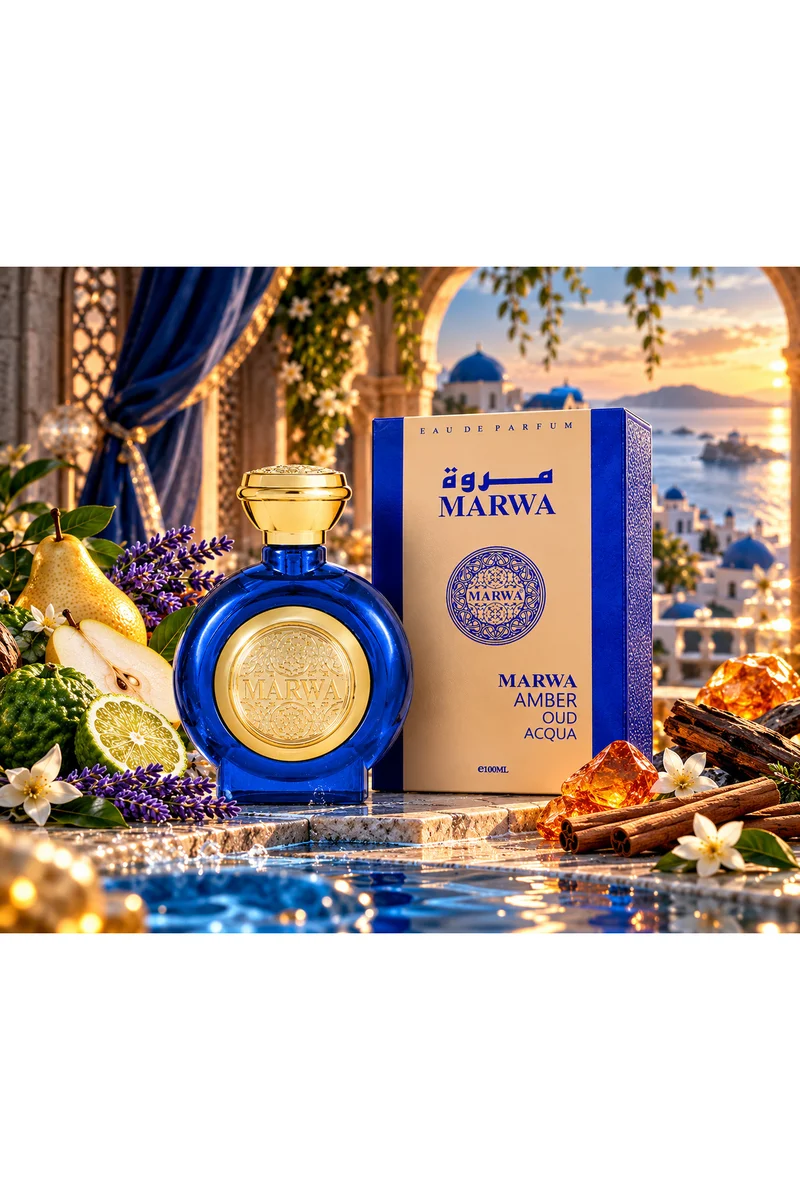mahabub Amber Oud Acqua Eau De Parfum 100ml | Fresh, Aromatic & Woody Fragrance