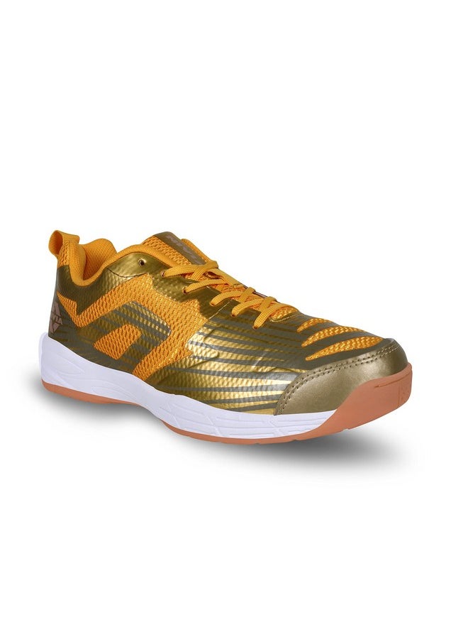 Nivia Super Court 2.0 Badminton Shoes | The Pinnacle of Court Excellence | Perfect for Badminton, Pickleball, and Padel | Precision Comfort and Exceptional Court Play | (Golden) | Size UK10 - pzsku/ZA632F5A2921FC552A905Z/45/_/1740982778/aaae2a18-a213-40b0-8f03-6bf45b2115cc