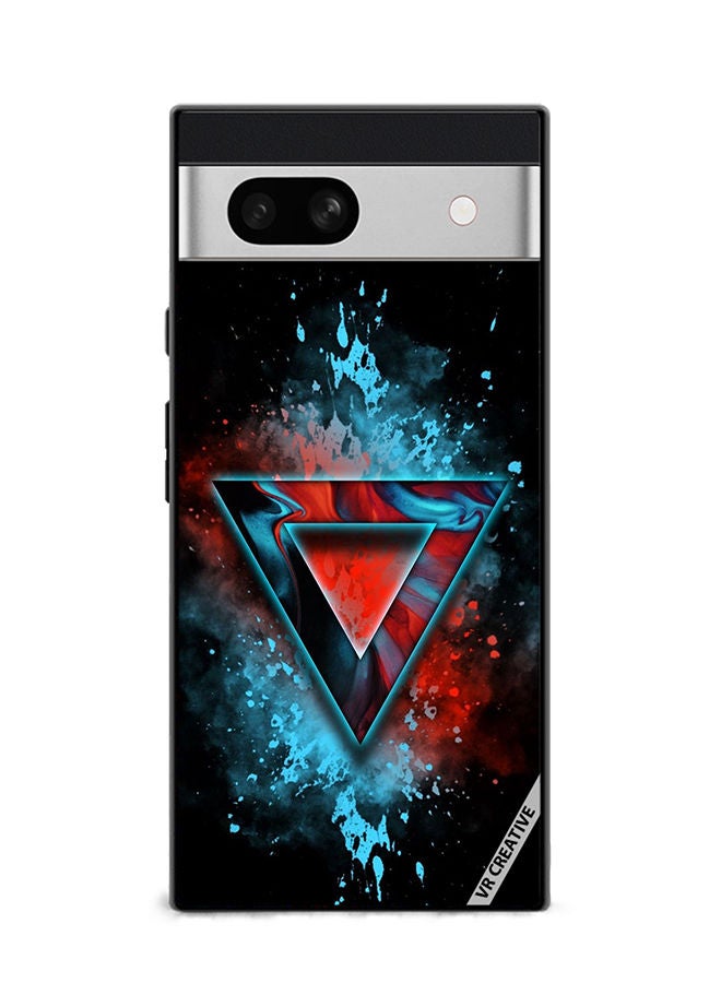 VR CREATIVE Protective Case Cover For Google Pixel 7a Logo Design Multicolour - Image 1