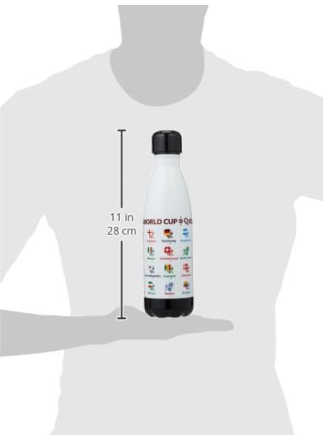 FIFA World Cup Qatar 2022 Football Stainless Steel Vacuum Double Wall Bottle 500Ml- Qc 35 Black - Image 4