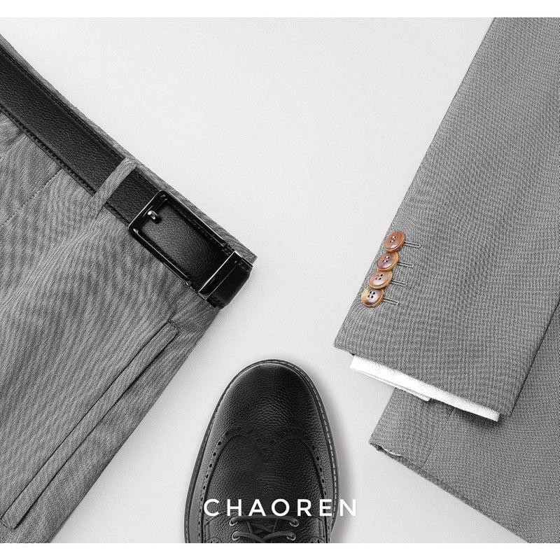 حزام راتشيت للرجال من CHAOREN - 1 3/8" حزام جلدي للرجال مريح بنظام النقر - رفيق مثالي لأحذية الرجال الرسمية - Image 5