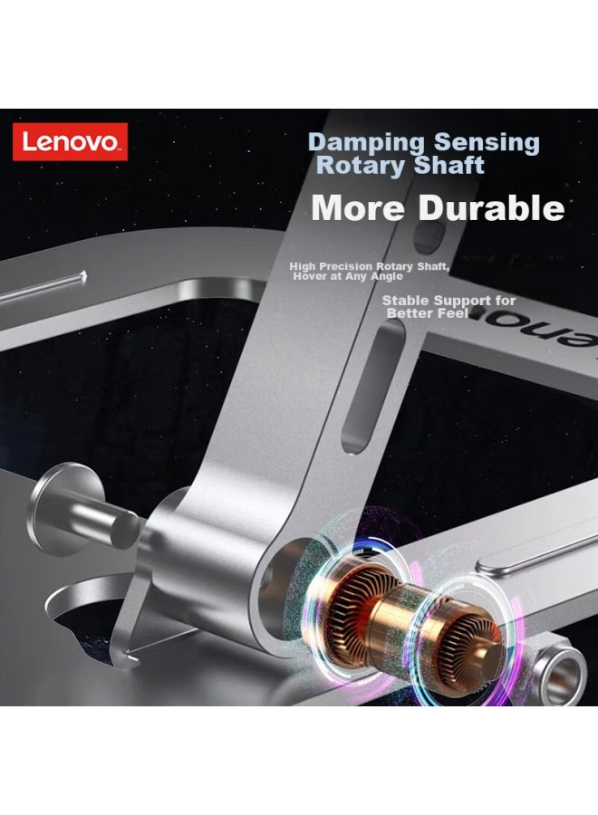 Thinkpad Lenovo Laptop Stand, Infinitely Adjustable Height, Cooling Fan Stand, Suitable For Apple, Lenovo Legion, Xiaoxin Pro14, Steel-aluminum Alloy Stand, Zja6, Gray - Image 2