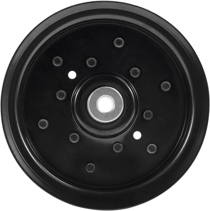 Sutmorly (2 Pack 532196106 Idler Pulley for Craftsman Mower - Flat Idler Pulley Fit for Husq Ariens Sears Poulan Riding Lawn Mower Tractor with 42" 46" 48" 54" Deck, Replace AYP 197379, 196106 - Image 4
