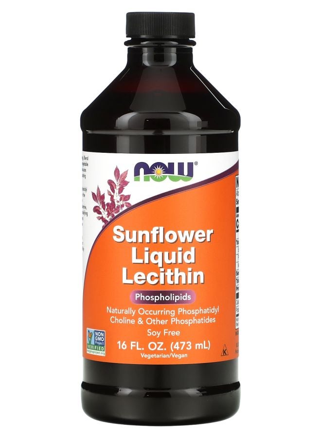 now Sunflower Liquid Lecithin 16 fl oz (473 ml)