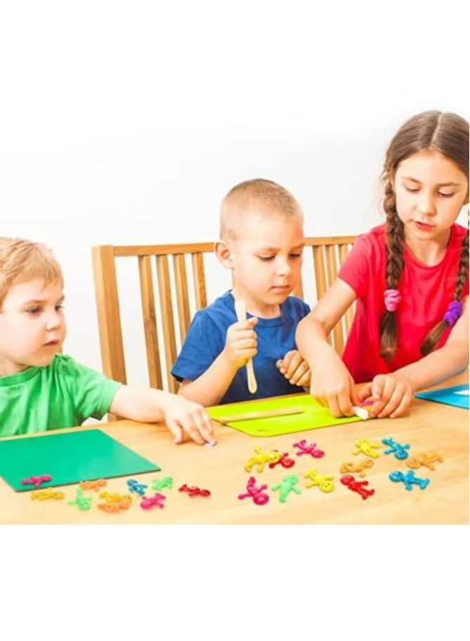 Girl Boy Kids Game Toy Stretchy bendable man (36 pack) assorted fun colors, a sticky, stretchable, slimy, gooey texture, toy for stress anxiety relief, great party favor, stocking stuffer for Children - Image 5