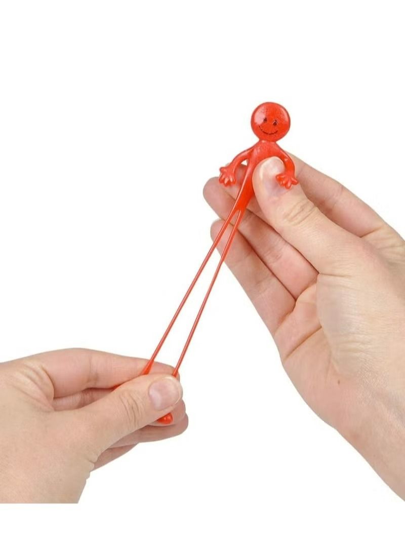 Girl Boy Kids Game Toy Stretchy bendable man (36 pack) assorted fun colors, a sticky, stretchable, slimy, gooey texture, toy for stress anxiety relief, great party favor, stocking stuffer for Children - Image 4