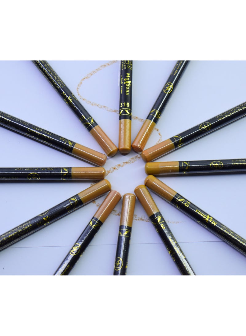 ماكس دونا 12 قطعا قلم عيون بيج جينجر رقم 310 - Image 2