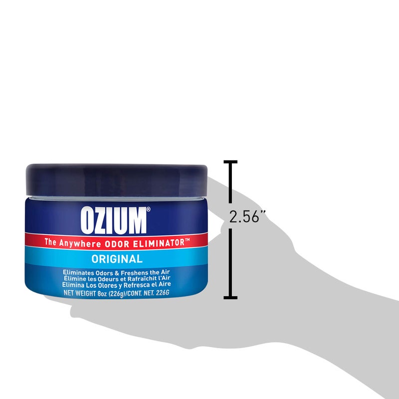 Ozium جيل أوزيوم 8 أونصات. عبوة واحدة لإزالة الروائح للمنزل، السيارات، المكاتب والمزيد - Image 2