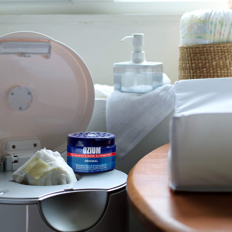 Ozium جيل أوزيوم 8 أونصات. عبوة واحدة لإزالة الروائح للمنزل، السيارات، المكاتب والمزيد - Image 4