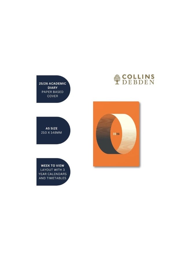 Collins Debden Collins Balance 12 Month Planner, July 2025-July 2026 Week-to-View Diary, A5 Hard Cover, Orange  - Image 5