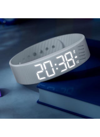 ساعة منبه، ساعة منبه Fitsleeps، ساعة منبه بالاهتزاز، سوار منبه بالاهتزاز الصامت، ساعة منبه محمولة بحزام قابل للتعديل للرجال والنساء (أسود) - view 5
