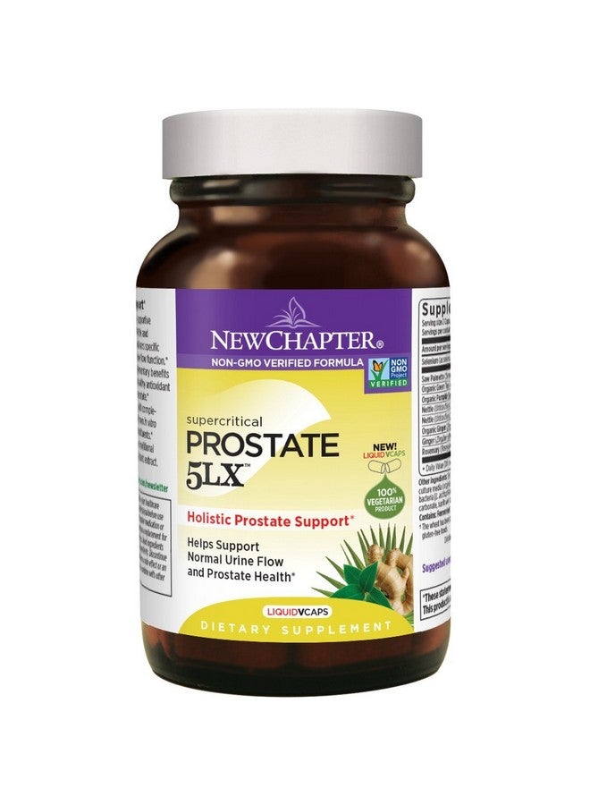 New Chapter Prostate 5LX Supplement with Saw Palmetto Plus Selenium Vegetarian Capsule, 180 Count