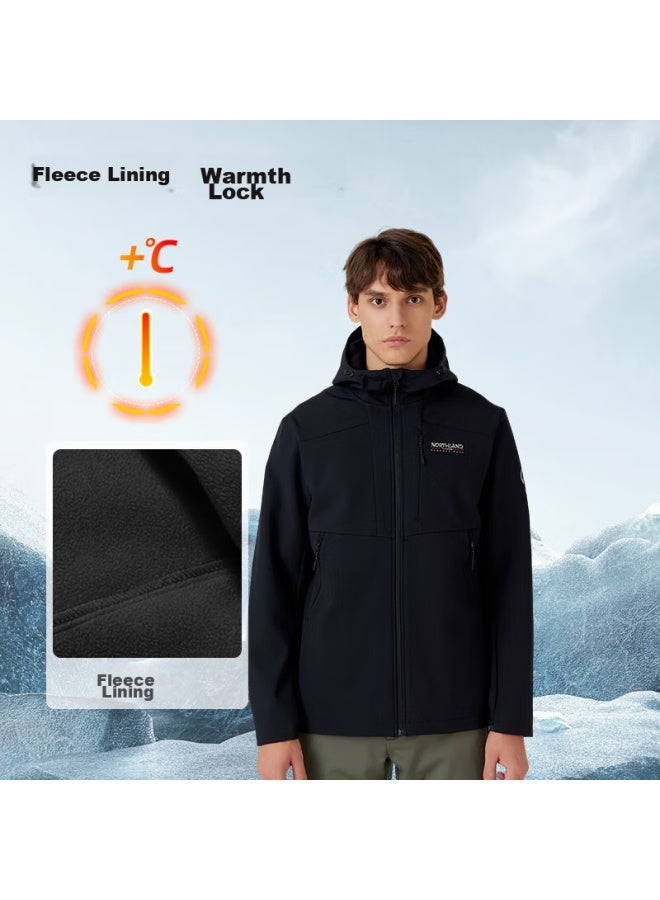 Northland Outdoor Men's Windproof And Water-resistant Soft Shell Jacket, Hiking And Mountaineering, Triple Protection, Oil-proof And Stain-resistant Coat - Image 2