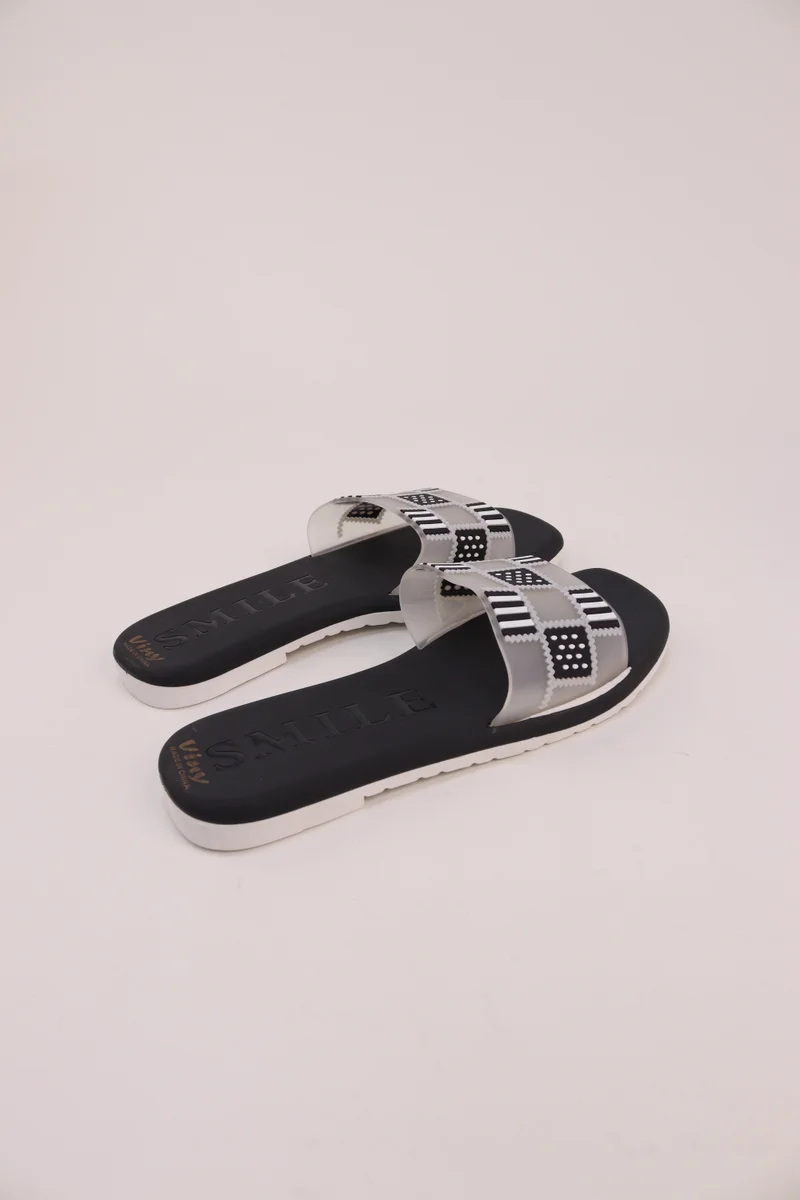 Viny BLACK VINY Women's Slide Slippers – Lightweight Comfort Slip-On Sandals, Soft Flat Slides for Home, Beach, Travel, Casual Daily Wear, Summer Fashion Slippers for Women | Best Price UAE