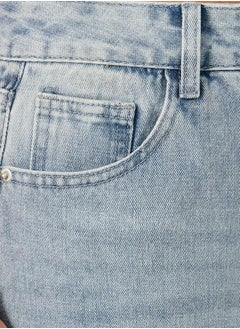 Styli High Rise Straight Fit Faded Jeans  - Image 3
