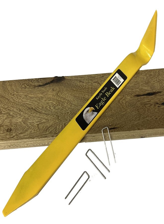 Keyfit Tools أداة سحب دبابيس الأرضيات الخشبية الصلبة من Keyfit Tools Eagle Beak، أداة سحب دبابيس الجدران الجانبية لدبابيس السياج مقاس 16 و18، مقاس 2 بوصة، متوافقة مع Bostitch وجميع أنواع مسامير التثبيت الإنشائية. - Image 1