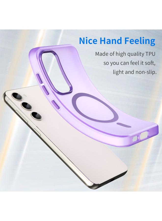 اس-توب جراب لهاتف Samsung Galaxy S23 5G MagSafe Frosted شفاف TPU + PC جراب هاتف بتغطية كاملة - Image 3