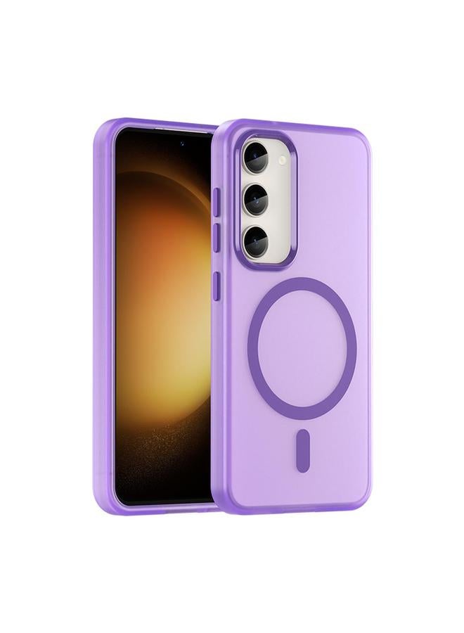 اس-توب جراب لهاتف Samsung Galaxy S23 5G MagSafe Frosted شفاف TPU + PC جراب هاتف بتغطية كاملة - Image 1