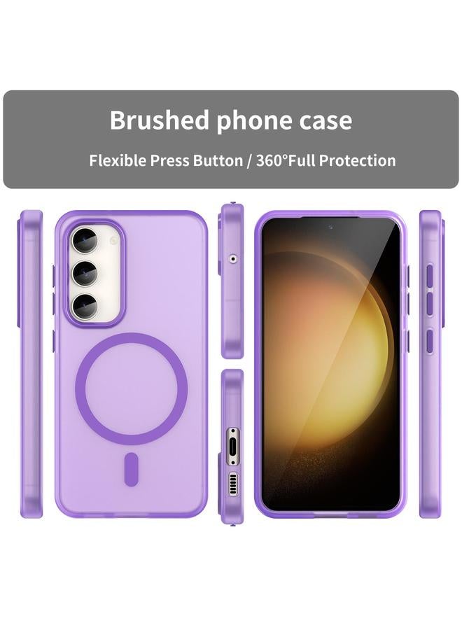 اس-توب جراب لهاتف Samsung Galaxy S23 5G MagSafe Frosted شفاف TPU + PC جراب هاتف بتغطية كاملة - Image 2