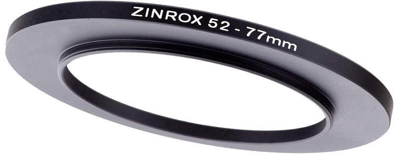 ZINROX® 52-77mm Step Up Lens Filter Adapter Ring, Set of 1 Piece - Size :-52mm to 77mm Stepping Ring - Image 1