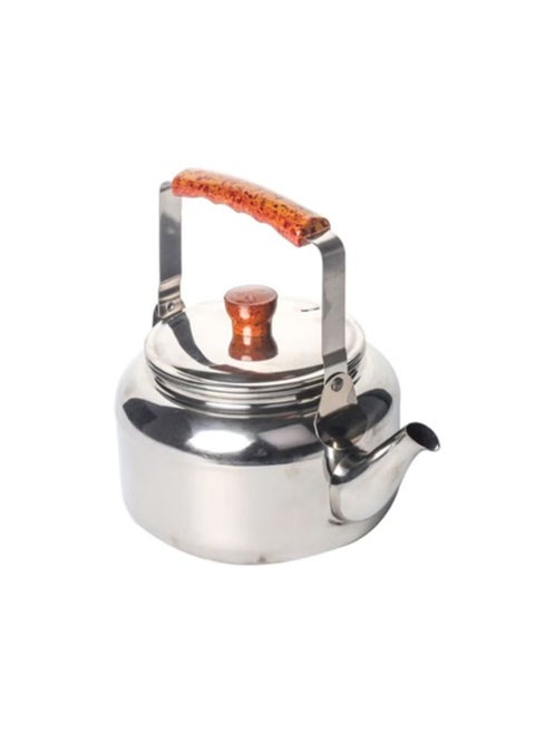 2L Silver Stainless Steel Tea Kettle
