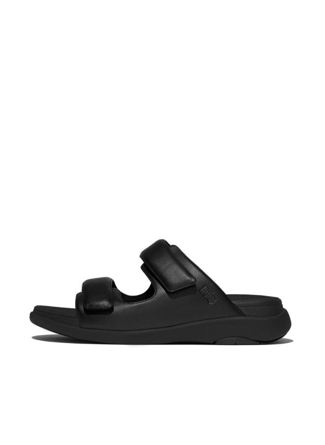 FitFlop 049-846 Fitflop Mens F-Mode Go Mens Adjustable Two-Bar Slides IW8-090 Black  - Image 1