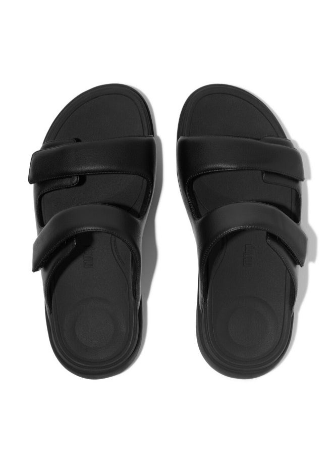 FitFlop 049-846 Fitflop Mens F-Mode Go Mens Adjustable Two-Bar Slides IW8-090 Black  - Image 2