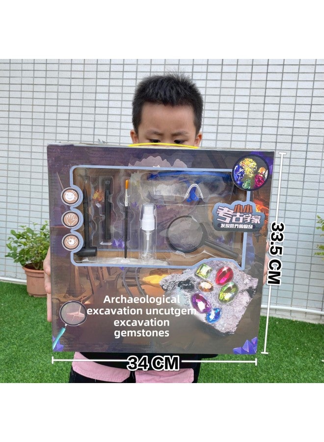 Children's Science, Education, Educational, Educational, Archaeological And Digging Toys Training Institutions Renewal Gifts Handmade DIY Digging Treasure Toys-Color:Archaeology Of Space Exploration In 2042 - Image 4