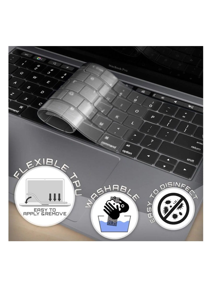Generic 3 in 1 Case Compatible with 2022 MacBook Air 13.6 inch M4 Chip A3240 2025 and M3 Chip A3113 2024 and M2 Chip A2681 2022, Plastic Hard Shell Case & Keyboard Cover & Screen Protector, Matte Black  - Image 4