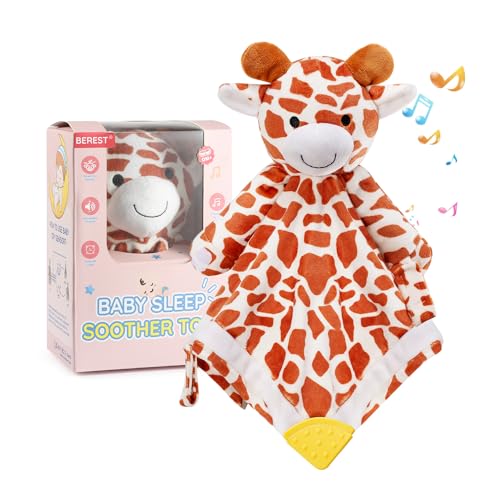 BEREST Baby Lovey Sound Sleep Soother, Rechargeable White Noise and Lullaby Heartbeat Infant Sleeping Aid with Cry Sensor at Nap Time Routine, Boys & Girls Gift Portable Plush Toddler Snuggle Toy - Image 1
