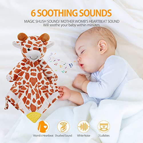 BEREST Baby Lovey Sound Sleep Soother, Rechargeable White Noise and Lullaby Heartbeat Infant Sleeping Aid with Cry Sensor at Nap Time Routine, Boys & Girls Gift Portable Plush Toddler Snuggle Toy - Image 2