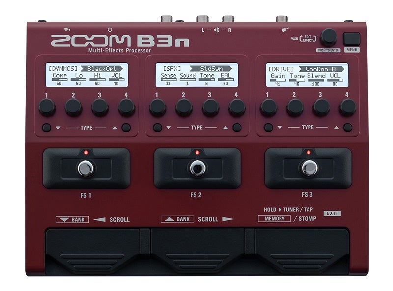 Zoom B3n Multi-Effects Processor Bass Pedal