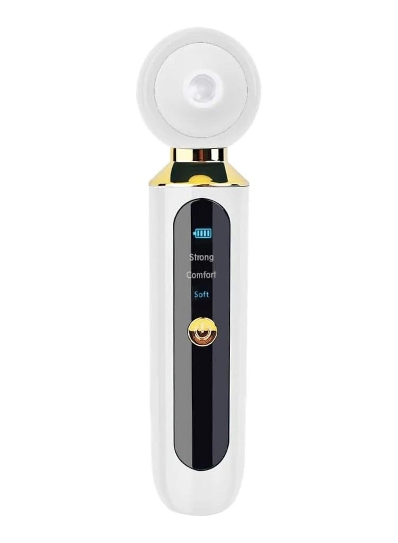 TEKNOWORTH Electric Facial Pore Vacuum Cleaner – Rechargeable Facial Cleaner & Blackhead Remover Suction Tool for Deep Skin Pore Cleansing – Face Blackheads Remover Device – USB Charging Nose & Face Beauty Cleaner – White - Image 1