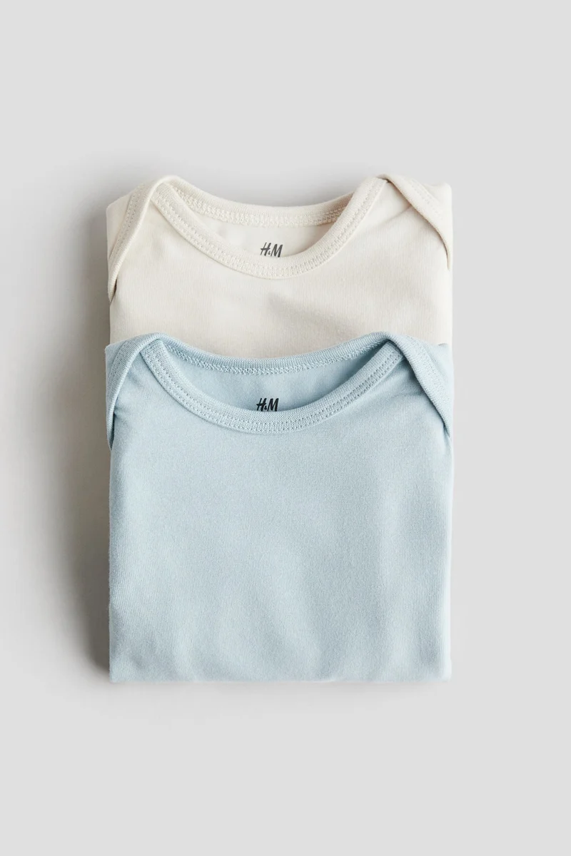 H&M 2-pack envelope-neck bodysuits