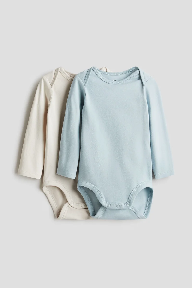 H&M 2-pack envelope-neck bodysuits