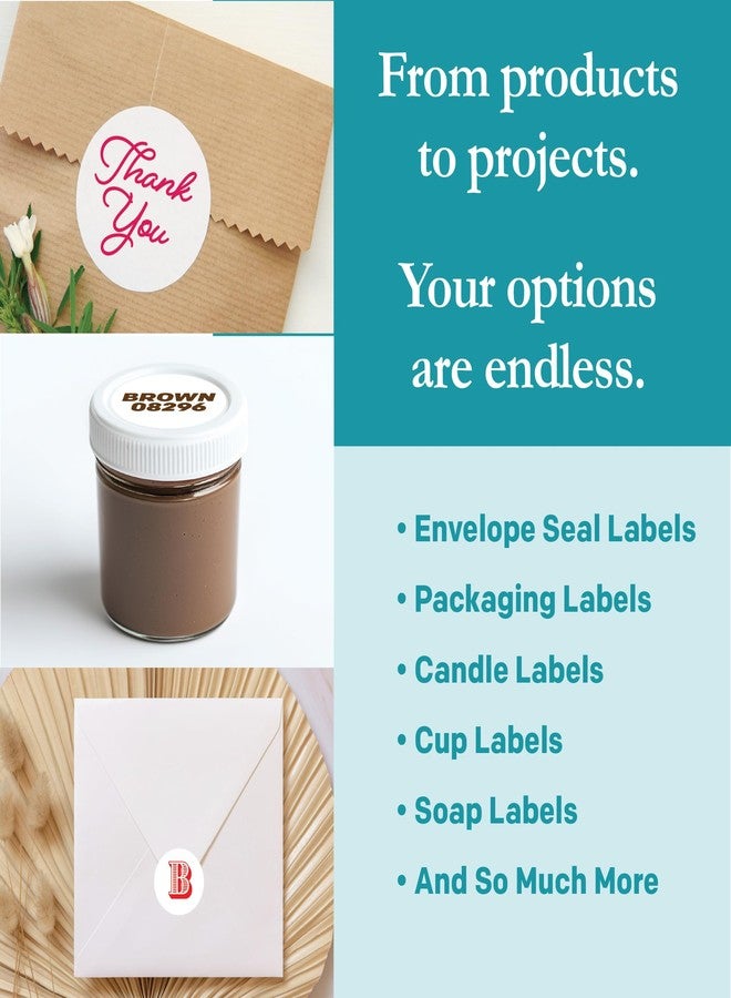 Premium Label Supply White Sticker Round Labels – 1" Circle – Laser/Inkjet Compatible – (63 per Sheet), 100 Sheets – 6,300 Total Adhesive Labels - Image 2