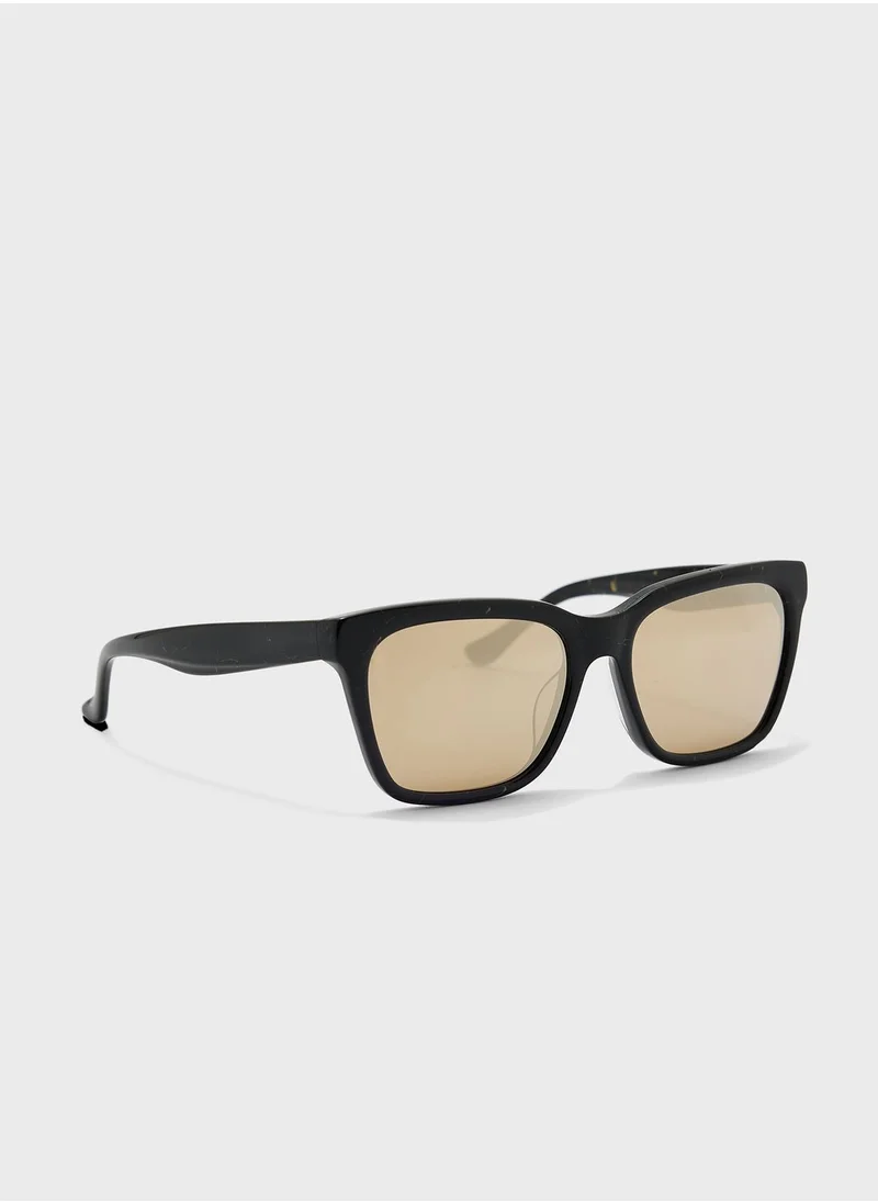 Donna Karan Rectangle Oversized Sunglasses