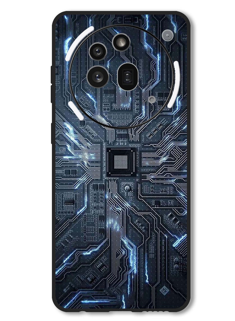 Theodor Case Compatible with Nothing Phone 3a Pro Protection Shockproof Bumper Cover Hardware Circuit - Image 1