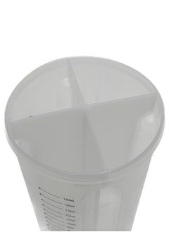 CATANES Clear Airtight Cereal Storage Food Container With Lids For Sesame Flour Dry Food 2000Ml -A 15x15x26 Cm Multicolour  - Image 5