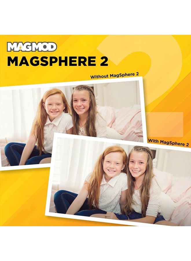 MAGMOD MagSphere 2 Flash Diffuser by MagMod | Photography Lighting Flash Modifier | Magnetic Light Diffuser Attachment | Lightweight Light Control - Image 5