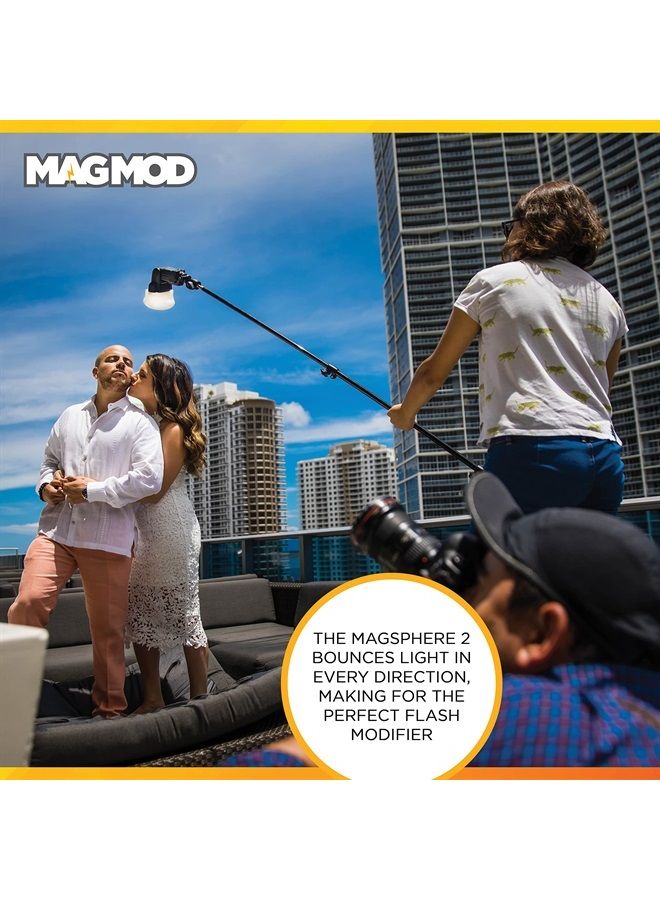 MAGMOD MagSphere 2 Flash Diffuser by MagMod | Photography Lighting Flash Modifier | Magnetic Light Diffuser Attachment | Lightweight Light Control - Image 3